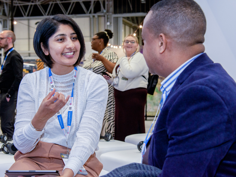 Two IOSH staff members in meeting