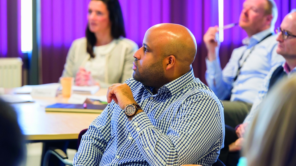 People on a training course
